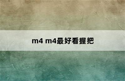 m4 m4最好看握把